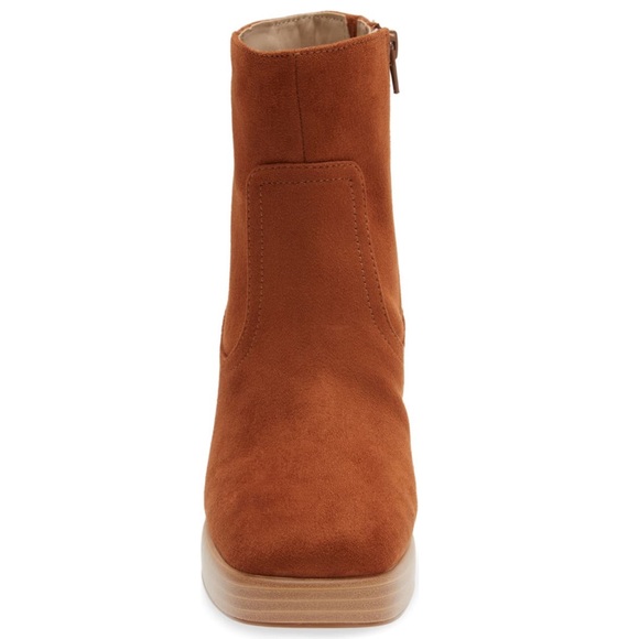 BP. Keyla Platform Bootie In Tan Chestnut Color - New In Box - Reemoly - Picture 4 of 15
